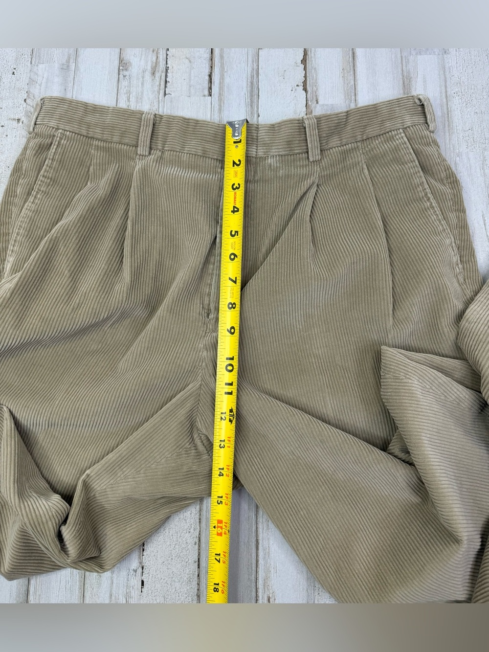 Vintage Eddie Bauer Corduroy Pants Mens 38x30 Tan Straight Leg - Picture 7 of 11